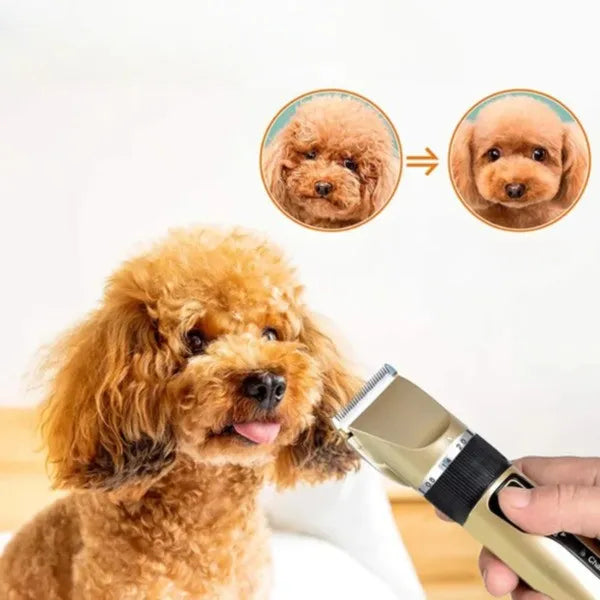 Lautloser Hundefelltrimmer – Leises, Professionelles Trimmer-Set für Hunde & Haustiere